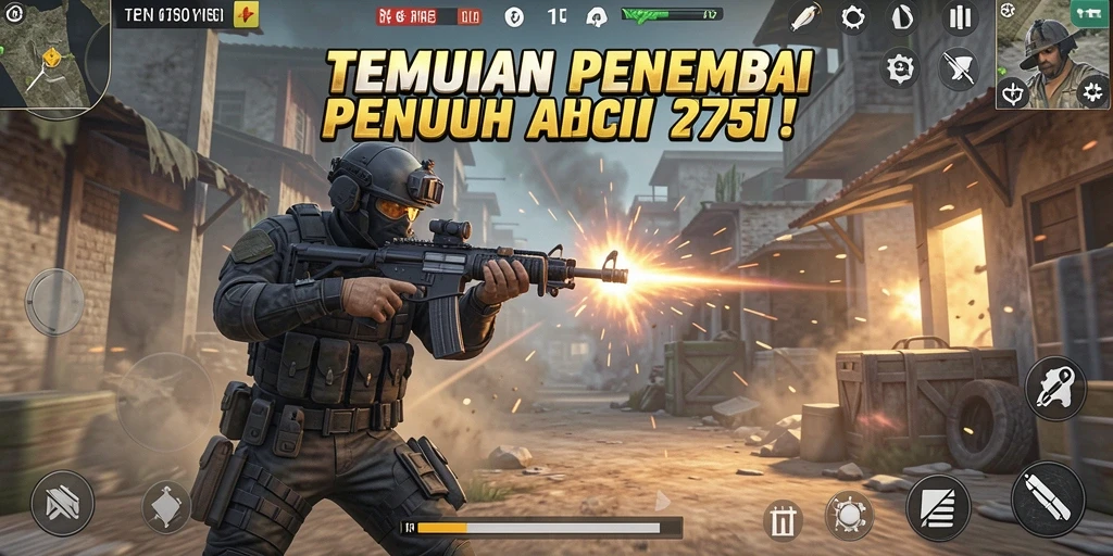 Tangkapan layar gameplay dinamis dari 2757 dengan aksi seru.