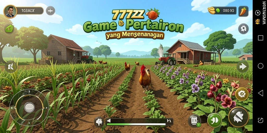 Tangkapan layar menampilkan gameplay bertani yang mengasyikkan di 777ZX.