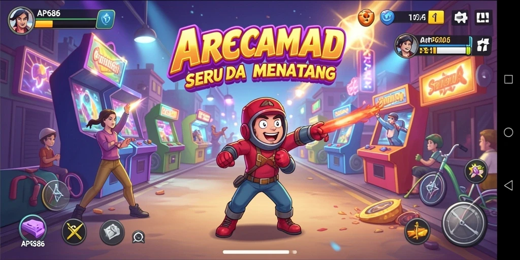 Tampilan gameplay seru dan menarik dari AP686.