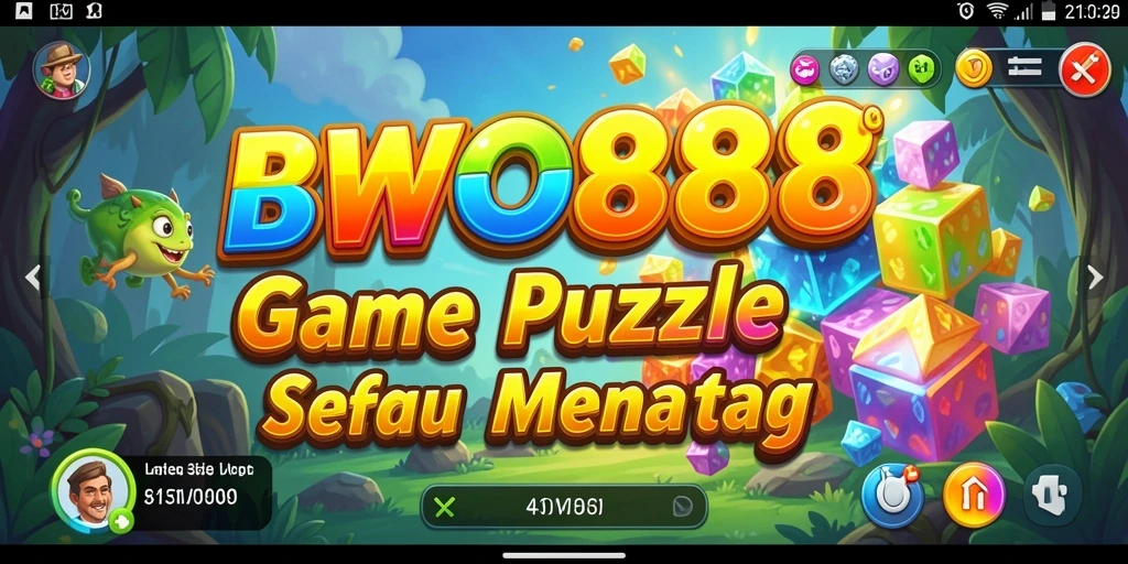 Tampilan permainan BWO888 dengan berbagai puzzle menantang.