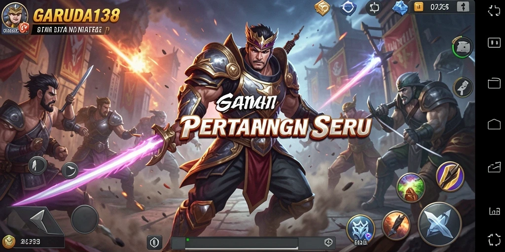Tampilan menegangkan dari pertempuran strategi di GARUDA138.