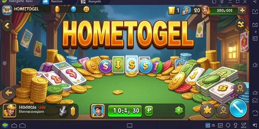 Screenshot HOMETOGEL menampilkan gameplay Idle yang seru dan menantang.