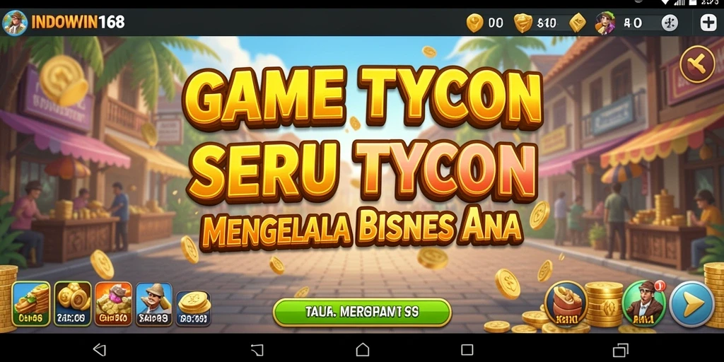 Tampilan gameplay INDOWIN168 dengan elemen Tycoon yang menyenangkan.