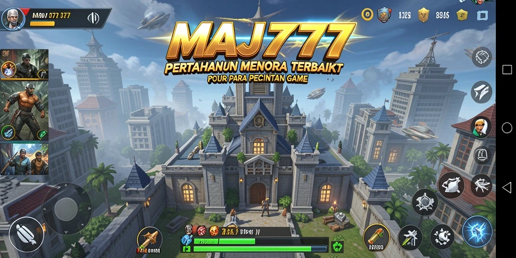 Screenshot gameplay MAJ777 yang menunjukkan aksi menara pertahanan.