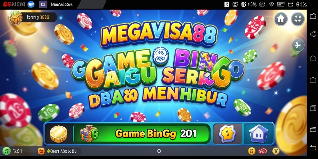 Tampilan gameplay seru dari aplikasi Bingo MEGAVISA88.