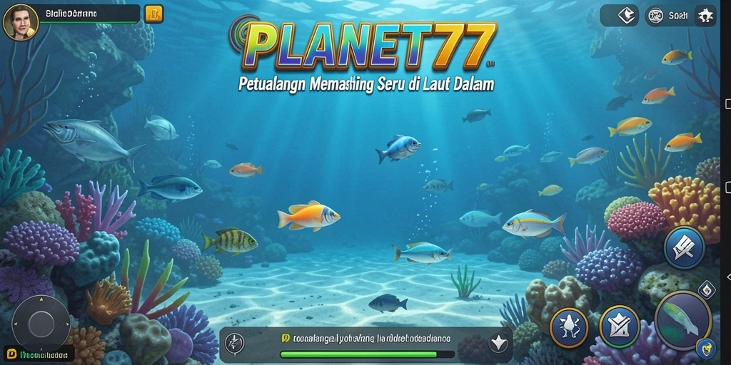 Tangkapan besar di dalam game PLANET77, tunjukkan keahlian memancing Anda.
