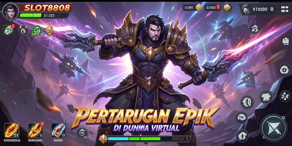 Tampilan dinamis dalam pertarungan epik dalam SLOT8808.