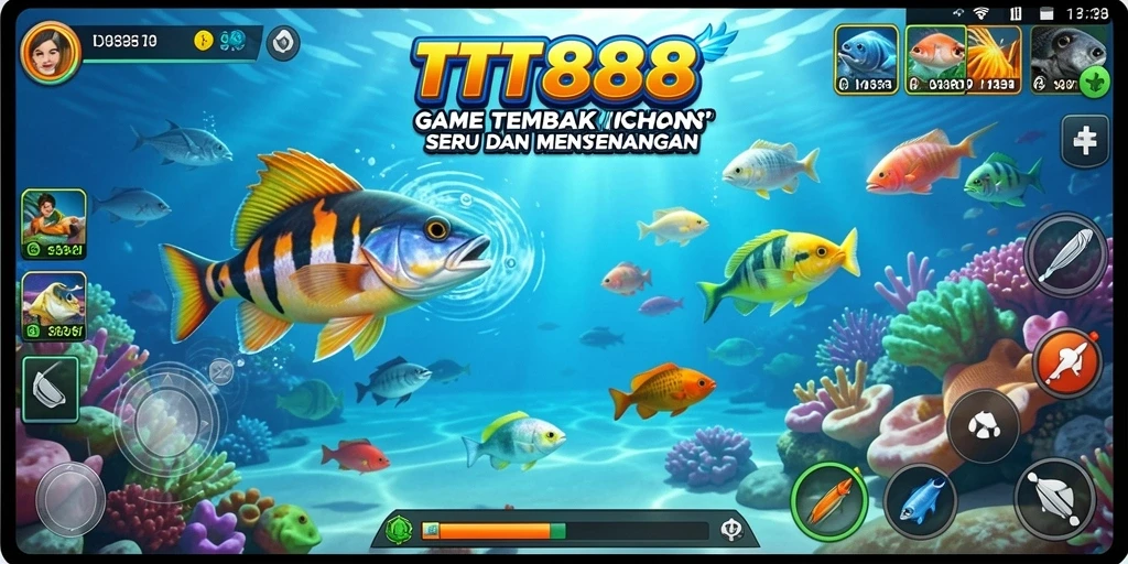Gameplay seru menangkap ikan di TTT888.
